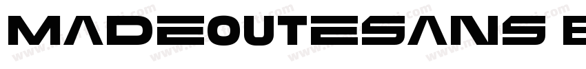 MadeOutesans Black字体转换